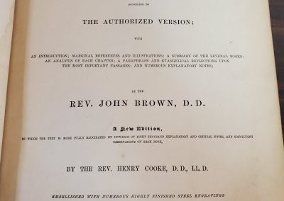 Brown's Bible Martin and Johnson Publisher